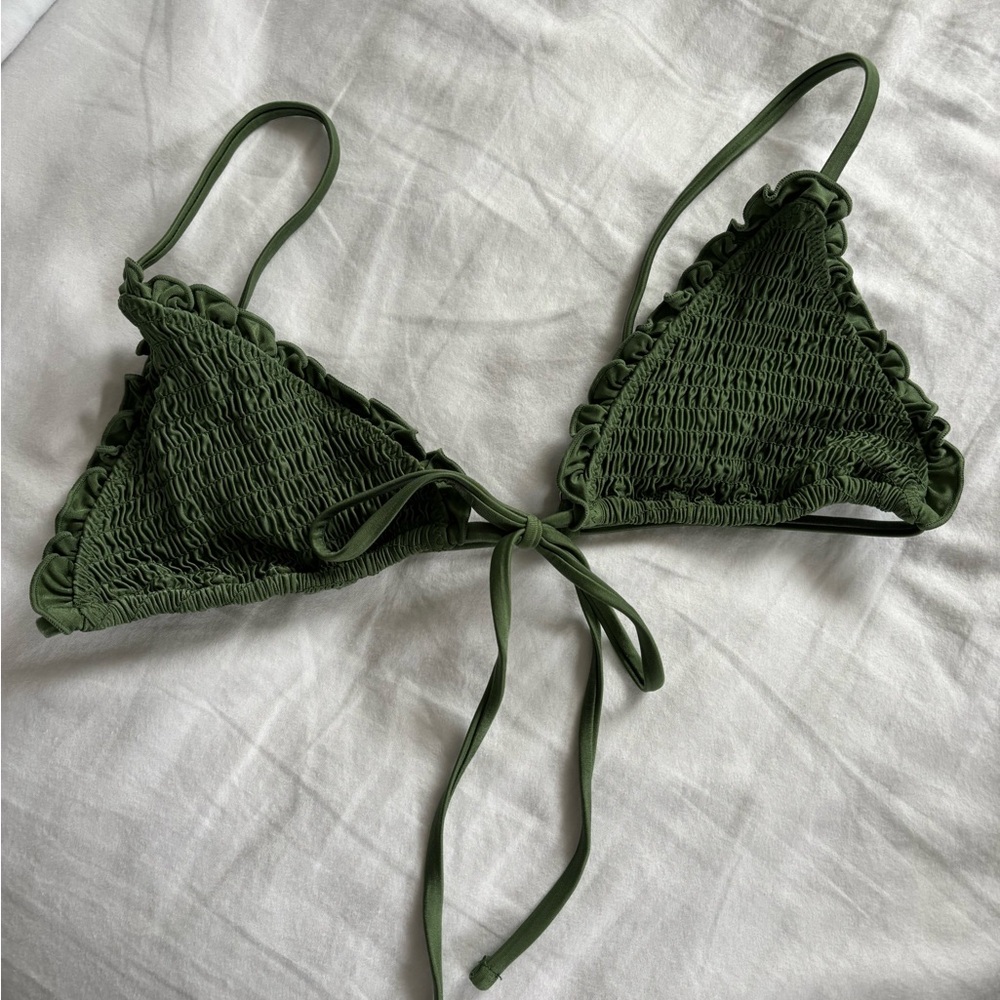 Frankie’s Bikinis Penny Satin Bikini Top